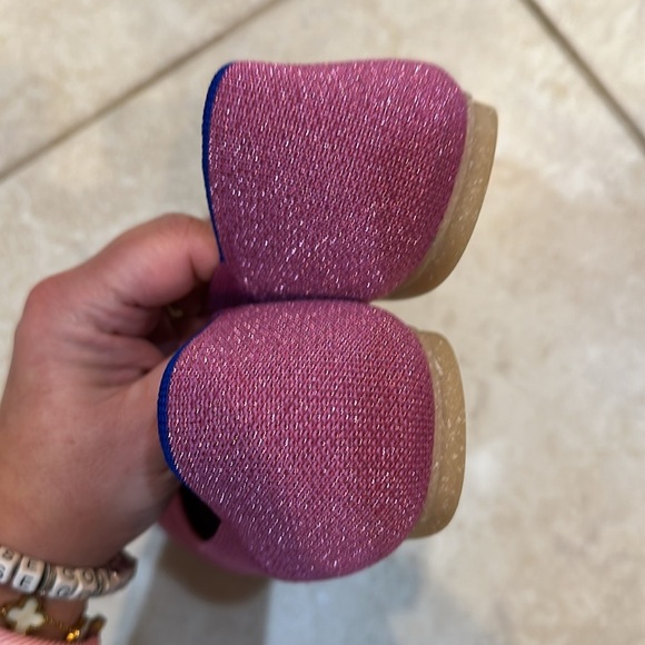 Rothy's The Flat In Bloom Metallic Purple Ballet Shoe 10 slip on flats - Picture 8 of 8